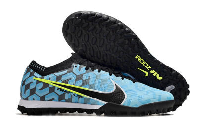 Nike Air Zoom Mercurial Vapor 15 Elite TF Low-Tops Soccer Shoes - Blue/White/Black