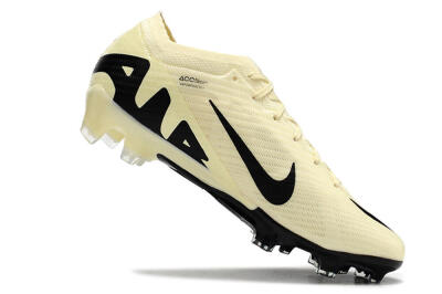 Nike Air Zoom Mercurial Vapor 15 Elite FG Low-Tops Soccer Cleats - Beige/Black