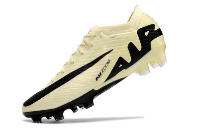 Nike Air Zoom Mercurial Vapor 15 Elite FG Low-Tops Soccer Cleats - Beige/Black