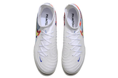 Nike Phantom Luna Elite NU TF High-Tops Soccer Shoes - White/Red/Yellow/Blue