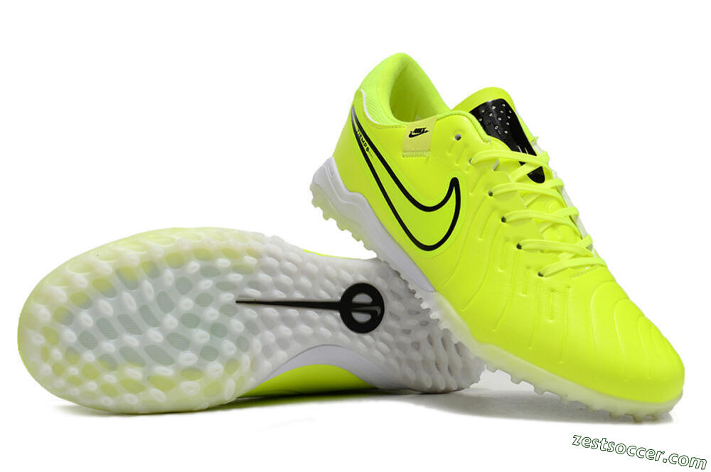 Nike Tiempo Legend 10 Pro TF Low-Tops Soccer Shoes - Yellow/Black/White 1