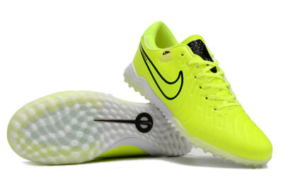Nike Tiempo Legend 10 Pro TF Low-Tops Soccer Shoes - Yellow/Black/White