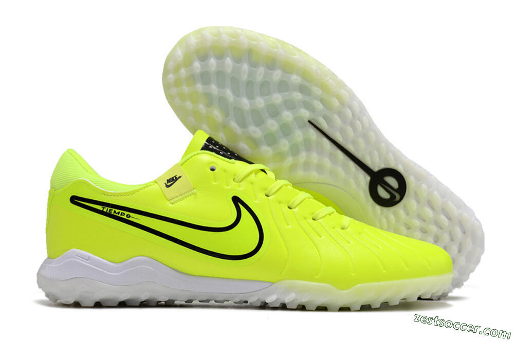 Nike Tiempo Legend 10 Pro TF Low-Tops Soccer Shoes - Yellow/Black/White 0