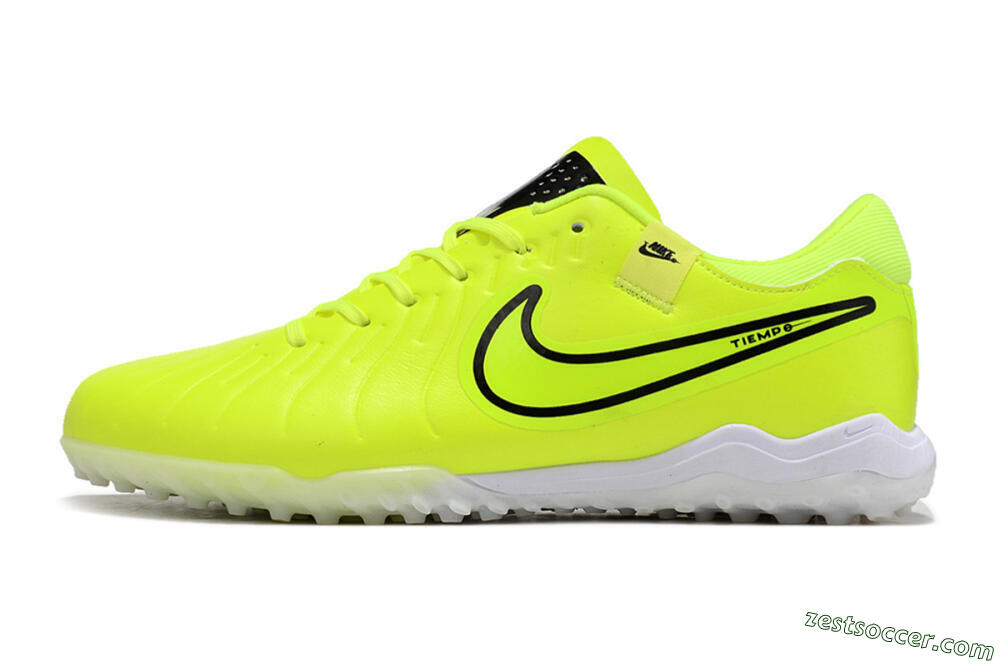 Nike Tiempo Legend 10 Pro TF Low-Tops Soccer Shoes - Yellow/Black/White 2