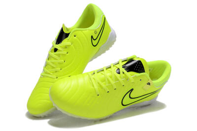Nike Tiempo Legend 10 Pro TF Low-Tops Soccer Shoes - Yellow/Black/White