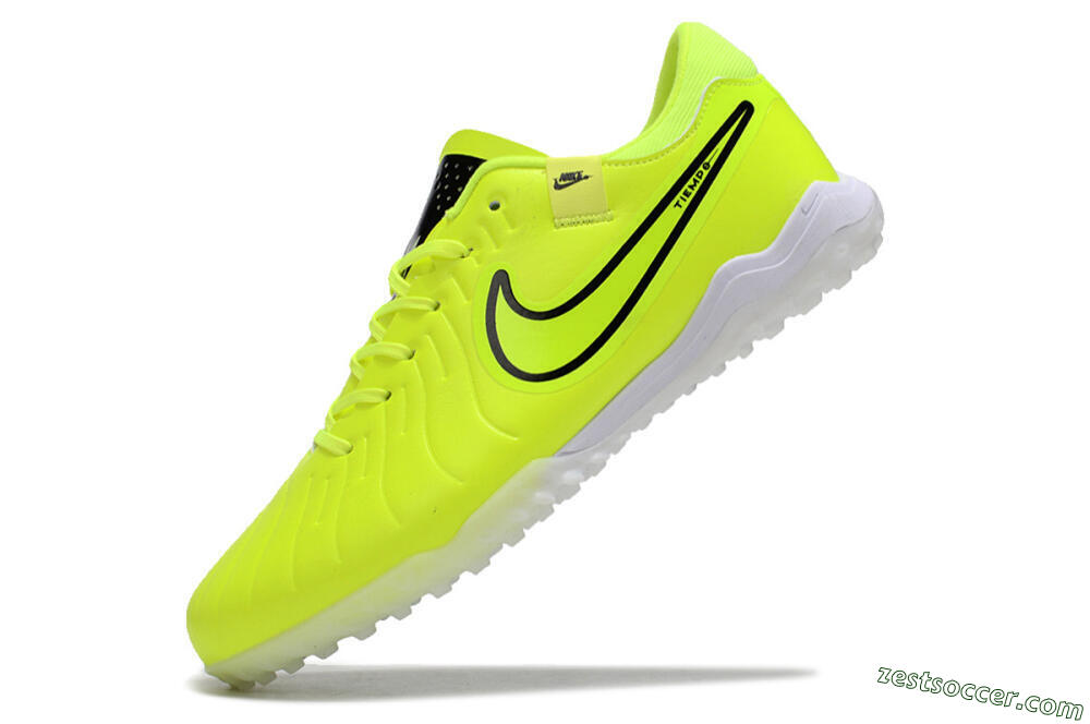 Nike Tiempo Legend 10 Pro TF Low-Tops Soccer Shoes - Yellow/Black/White 5