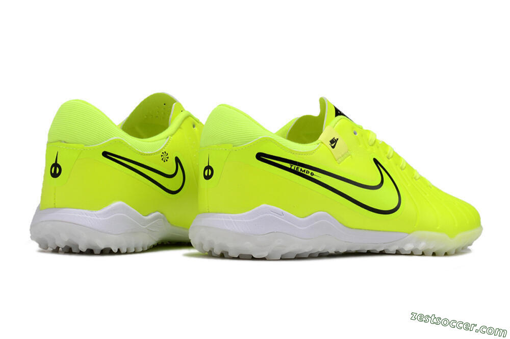 Nike Tiempo Legend 10 Pro TF Low-Tops Soccer Shoes - Yellow/Black/White 6