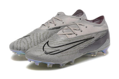 Nike Phantom GX Elite FG Low-Tops Soccer Cleats - Grey/Black/Gold