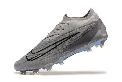 Nike Phantom GX Elite FG Low-Tops Soccer Cleats - Grey/Black/Gold