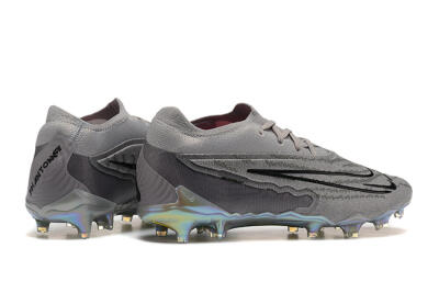 Nike Phantom GX Elite FG Low-Tops Soccer Cleats - Grey/Black/Gold