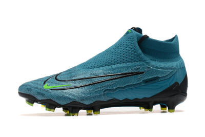 Nike Phantom GX Elite FG High-Tops Soccer Cleats - Blue/Black/Yellow