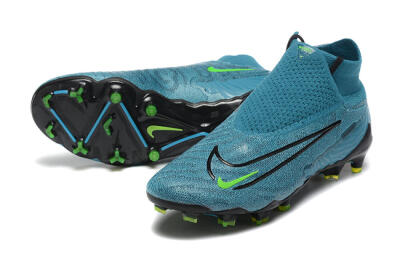 Nike Phantom GX Elite FG High-Tops Soccer Cleats - Blue/Black/Yellow