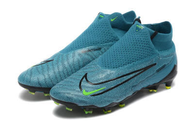 Nike Phantom GX Elite FG High-Tops Soccer Cleats - Blue/Black/Yellow