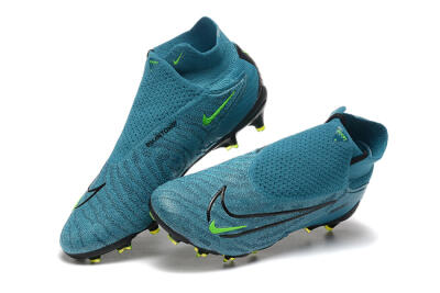 Nike Phantom GX Elite FG High-Tops Soccer Cleats - Blue/Black/Yellow