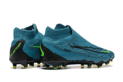 Nike Phantom GX Elite FG High-Tops Soccer Cleats - Blue/Black/Yellow