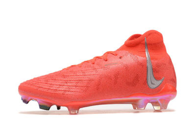 Nike Phantom Luna Elite UN FG High-Tops Soccer Cleats - Red/Silver/Gold