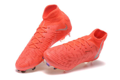 Nike Phantom Luna Elite UN FG High-Tops Soccer Cleats - Red/Silver/Gold