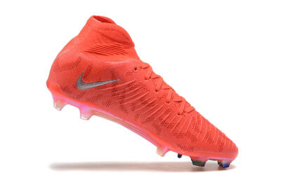 Nike Phantom Luna Elite UN FG High-Tops Soccer Cleats - Red/Silver/Gold