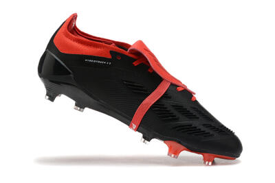 Adidas Predator Elite Foldover Tongue FG Low-Tops Soccer Cleats - Black/White/Red