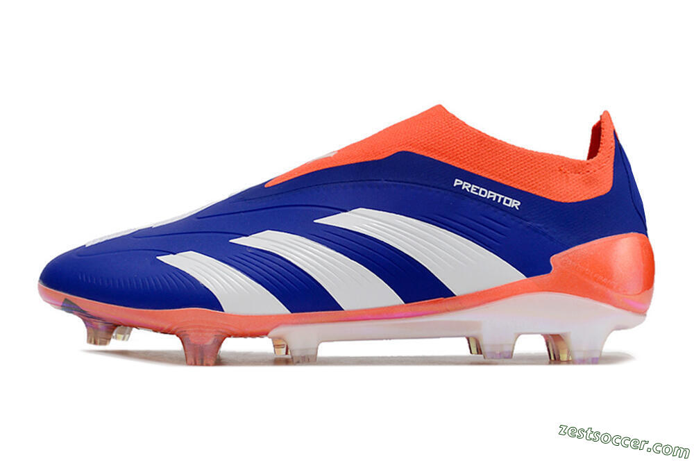 Adidas Predator Accuracy+ FG Low-Tops Soccer Cleats - Blue/White/Red 2