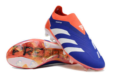 Adidas Predator Accuracy+ FG Low-Tops Soccer Cleats - Blue/White/Red