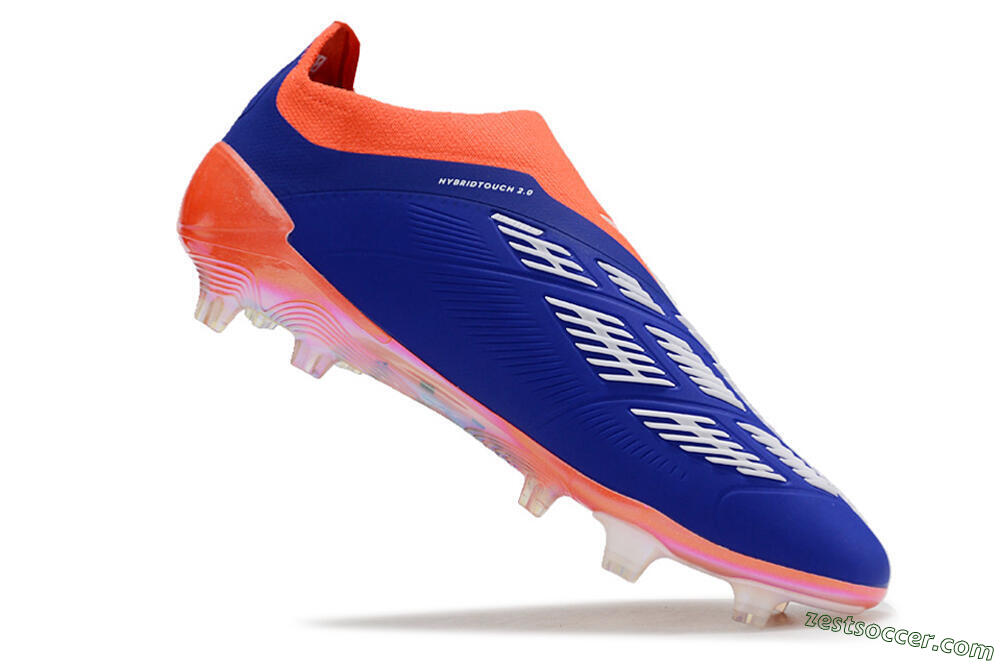 Adidas Predator Accuracy+ FG Low-Tops Soccer Cleats - Blue/White/Red 4
