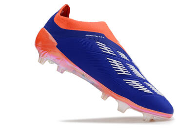 Adidas Predator Accuracy+ FG Low-Tops Soccer Cleats - Blue/White/Red