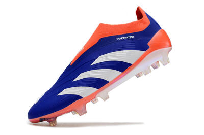 Adidas Predator Accuracy+ FG Low-Tops Soccer Cleats - Blue/White/Red