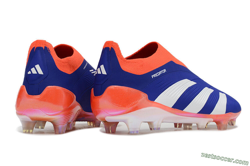Adidas Predator Accuracy+ FG Low-Tops Soccer Cleats - Blue/White/Red 6