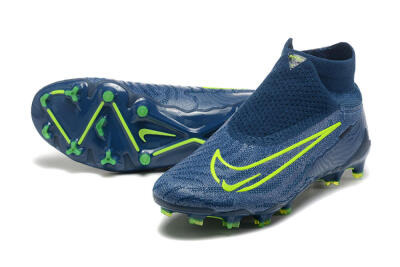 Nike Phantom GX Elite FG High-Tops Soccer Cleats - Blue/Yellow