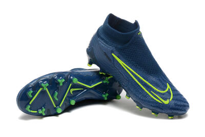 Nike Phantom GX Elite FG High-Tops Soccer Cleats - Blue/Yellow