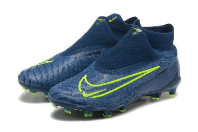 Nike Phantom GX Elite FG High-Tops Soccer Cleats - Blue/Yellow
