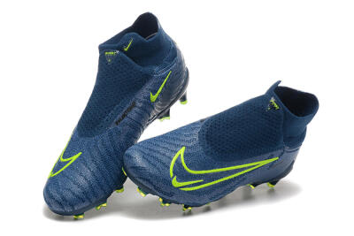 Nike Phantom GX Elite FG High-Tops Soccer Cleats - Blue/Yellow