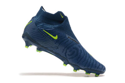 Nike Phantom GX Elite FG High-Tops Soccer Cleats - Blue/Yellow