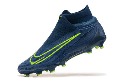 Nike Phantom GX Elite FG High-Tops Soccer Cleats - Blue/Yellow