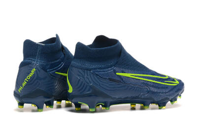 Nike Phantom GX Elite FG High-Tops Soccer Cleats - Blue/Yellow