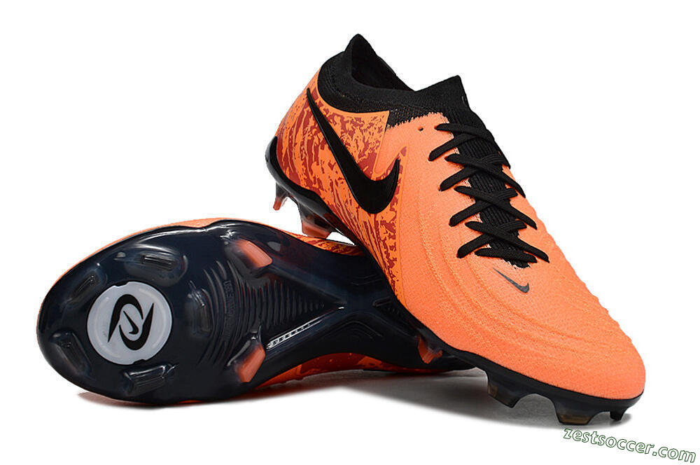 Nike Phantom Luna Elite FG Low-Tops Soccer Cleats - Orange/Red/Black 3
