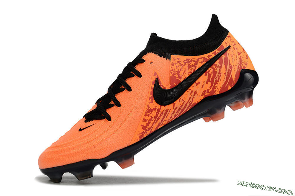 Nike Phantom Luna Elite FG Low-Tops Soccer Cleats - Orange/Red/Black 5