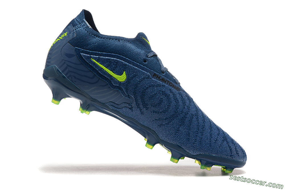 Nike Phantom GX Elite FG Low-Tops Soccer Cleats - Blue/Yellow 7
