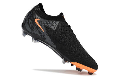 Nike Phantom Luna Elite FG Low-Tops Soccer Cleats - Black/Orange/Grey
