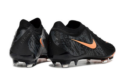 Nike Phantom Luna Elite FG Low-Tops Soccer Cleats - Black/Orange/Grey