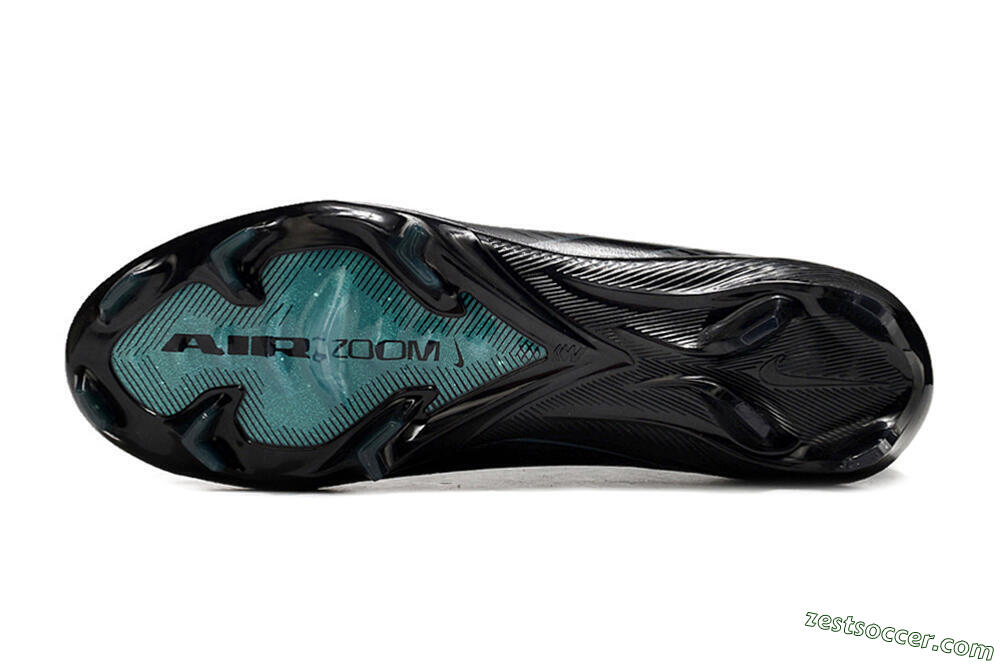 Nike Air Zoom Mercurial Vapor 16 Elite FG Low-Tops Soccer Cleats - Black/Blue/Jade 6