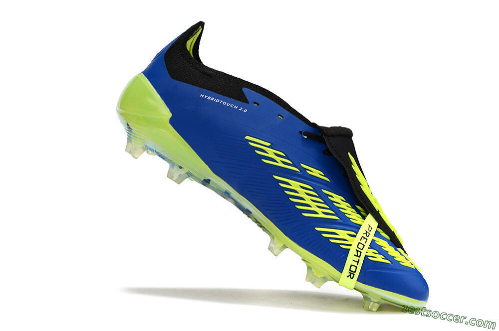 Adidas Predator Elite Foldover Tongue FG Low-Tops Soccer Cleats - Blue/White/Black 4