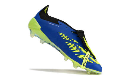 Adidas Predator Elite Foldover Tongue FG Low-Tops Soccer Cleats - Blue/White/Black