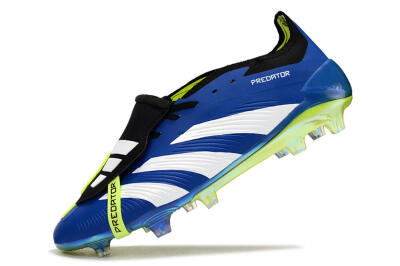 Adidas Predator Elite Foldover Tongue FG Low-Tops Soccer Cleats - Blue/White/Black