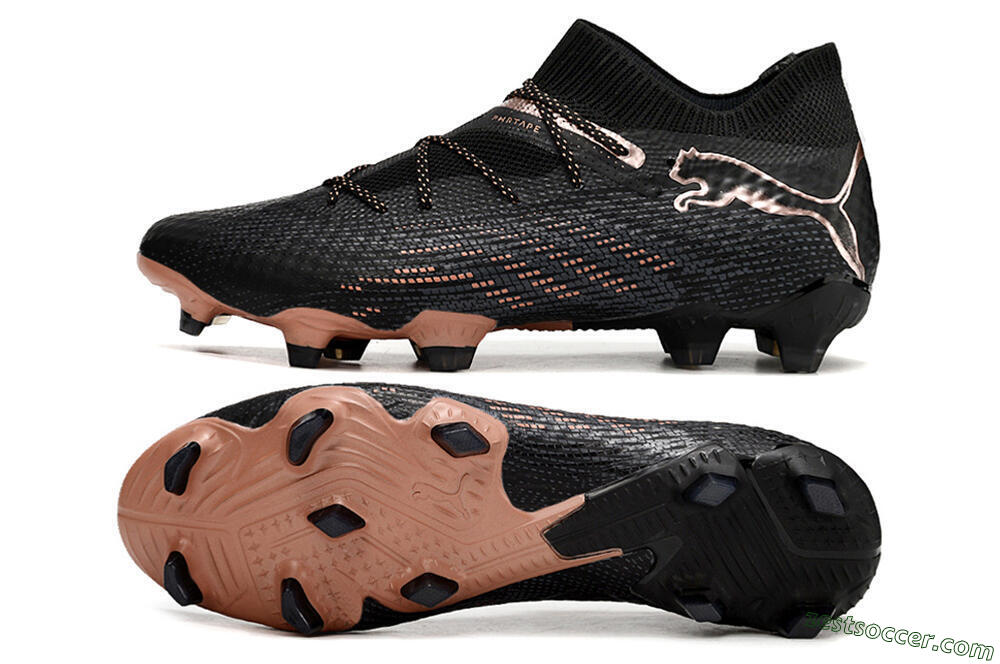 Puma Future Ultimate FG High-Tops Soccer Cleats - Black/Gold 1