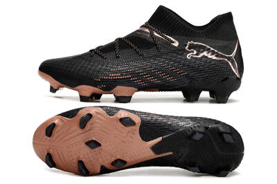 Puma Future Ultimate FG High-Tops Soccer Cleats - Black/Gold