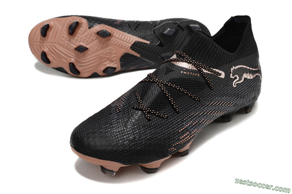 Puma Future Ultimate FG High-Tops Soccer Cleats - Black/Gold 3