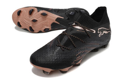 Puma Future Ultimate FG High-Tops Soccer Cleats - Black/Gold