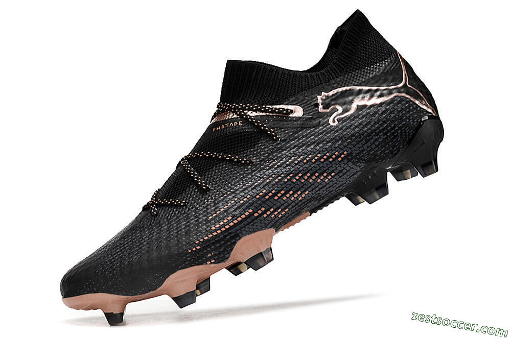 Puma Future Ultimate FG High-Tops Soccer Cleats - Black/Gold 5